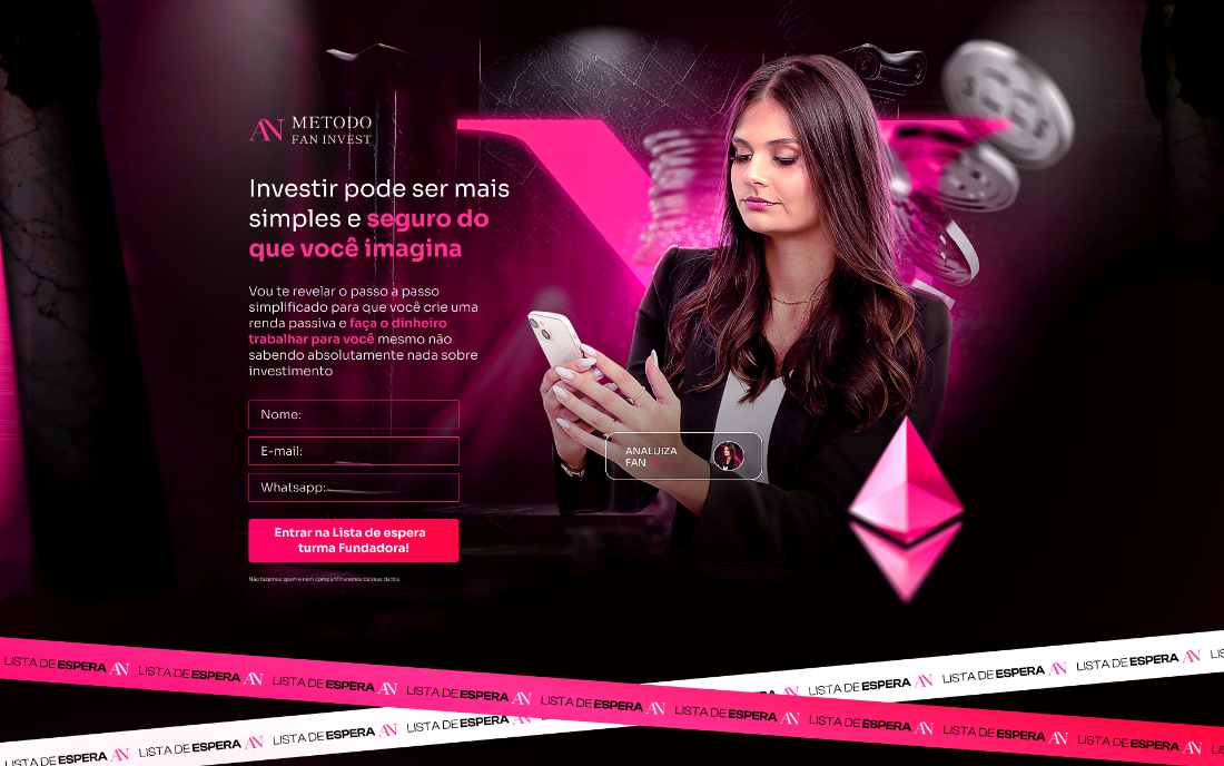 Landing page Método Fan Invest